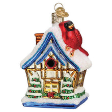 Load image into Gallery viewer, OLD WORLD CHRISTMAS CARDINAL BIRDHOUSE BLOWN GLASS CHRISTMAS ORNAMENT 16149
