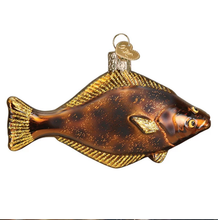Load image into Gallery viewer, OLD WORLD CHRISTMAS PACIFIC HALIBUT NAUTICAL GLASS CHRISTMAS ORNAMENT 12584
