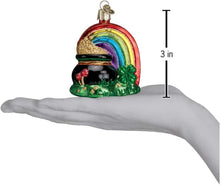Load image into Gallery viewer, OLD WORLD CHRISTMAS POT OF GOLD LUCK OF THE IRISH GLASS CHRISTMAS ORNAMENT 36036
