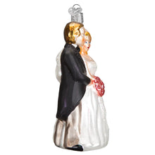 Load image into Gallery viewer, OLD WORLD CHRISTMAS BRIDAL COUPLE GLASS CHRISTMAS ORNAMENT 10163
