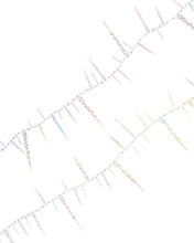 Load image into Gallery viewer, KURT ADLER 9' IRIDESCENT CRYSTAL CLEAR TWISTED ICICLE GARLAND H0360
