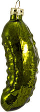 Load image into Gallery viewer, KURT ADLER 4" HAND BLOWN GLASS TRADITIONAL CHRISTMAS PICKLE XMAS ORNAMENT GC0034
