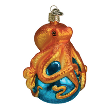 Load image into Gallery viewer, OLD WORLD CHRISTMAS OCTOPUS GLASS NAUTICAL COASTAL CHRISTMAS ORNAMENT 12129
