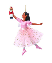 Load image into Gallery viewer, KURT ADLER 6.75" BLACK CLARA NUTCRACKER SUITE BALLERINA CHRISTMAS ORNAMENT E0849
