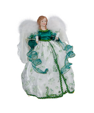 Load image into Gallery viewer, KURT ADLER 12" UL 10-LIGHT IRISH  ANGEL TREETOP DECORATION UL1081
