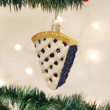 Load image into Gallery viewer, OLD WORLD CHRISTMAS BLUEBERRY PIE BLOWN GLASS CHRISTMAS ORNAMENT 32155
