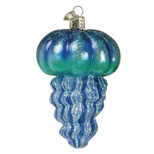 Load image into Gallery viewer, OLD WORLD CHRISTMAS BLUE JELLYFISH NAUTICAL COASTAL CHRISTMAS ORNAMENT 12657

