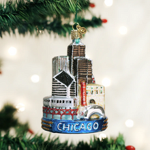 Load image into Gallery viewer, OLD WORLD CHRISTMAS CHICAGO THE WINDY CITY GLASS CHRISTMAS ORNAMENT 20091
