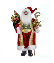 Load image into Gallery viewer, KURT ADLER 18" KRINGLE KLAUS AFRICAN AMERICAN SANTA HOLIDAY TABLE TOP DECORATION
