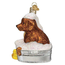 Load image into Gallery viewer, OLD WORLD CHRISTMAS BUBBLE BATH BUDDIES PET CAT DOG CHRISTMAS ORNAMENT 12541
