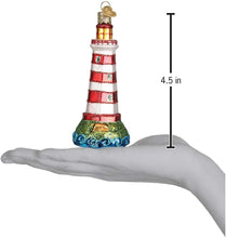 Load image into Gallery viewer, OLD WORLD CHRISTMAS SAMBRO LIGHTHOUSE GLASS CHRISTMAS ORNAMENT 20079
