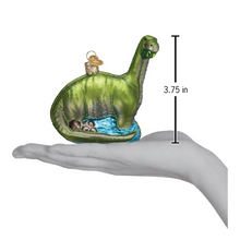 Load image into Gallery viewer, OLD WORLD CHRISTMAS BRONTOSAURUS PREHISTORIC DINOSAUR GLASS XMAS ORNAMENT 12471
