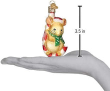 Load image into Gallery viewer, OLD WORLD CHRISTMAS CHRISTMAS MOUSE BLOWN GLASS CHRISTMAS ORNAMENT 12637
