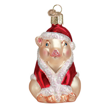 Load image into Gallery viewer, OLD WORLD CHRISTMAS CHRISTMAS HAM PIG FARM ANIMAL GLASS CHRISTMAS ORNAMENT 12130
