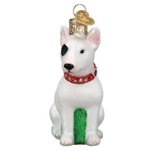 Load image into Gallery viewer, OLD WORLD CHRISTMAS BULL TERRIER DOG GLASS CHRISTMAS ORNAMENT 12587
