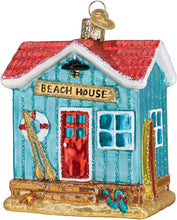Load image into Gallery viewer, OLD WORLD CHRISTMAS BEACH HOUSE GLASS CHRISTMAS ORNAMENT 20112
