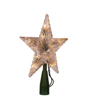 Load image into Gallery viewer, KURT ADLER 7" 5-POINT MULTI-FACETED CLEAR 10-LIGHT STAR XMAS DECORATION UL0124C
