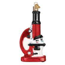 Load image into Gallery viewer, OLD WORLD CHRISTMAS MICROSCOPE OPTICAL INSTRUMENT GLASS CHRISTMAS ORNAMENT 36242
