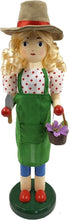 Load image into Gallery viewer, SANTA'S WORKSHOP 14" WOODEN LADY GARDENER CHRISTMAS NUTCRACKER 70192
