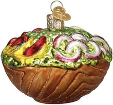 Load image into Gallery viewer, OLD WORLD CHRISTMAS BOWL OF SALAD GLASS CHRISTMAS ORNAMENT 32527
