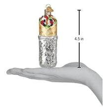 Load image into Gallery viewer, OLD WORLD CHRISTMAS BURRITO POPULAR MEXICAN WRAP GLASS CHRISTMAS ORNAMENT 32412
