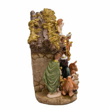 Load image into Gallery viewer, KURT ADLER 10.38" RESIN 11 PIECE NATIVITY SET w/STABLE CHRISTMAS DECOR N0296
