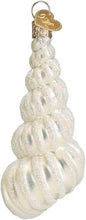 Load image into Gallery viewer, OLD WORLD CHRISTMAS WENTLETRAP SHELL NAUTICAL GLASS CHRISTMAS ORNAMENT 12652
