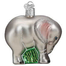 Load image into Gallery viewer, OLD WORLD CHRISTMAS BABY ELEPHANT GLASS CHRISTMAS ORNAMENT 12576
