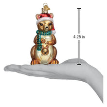 Load image into Gallery viewer, OLD WORLD CHRISTMAS CHRISTMAS KANGAROO ANIMAL GLASS CHRISTMAS ORNAMENT 12603
