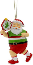 Load image into Gallery viewer, KURT ADLER 4.375" RESIN PICKLEBALL SANTA CHRISTMAS ORNAMENT J8868
