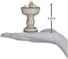 Load image into Gallery viewer, OLD WORLD CHRISTMAS BIRDBATH BLOWN GLASS CHRISTMAS ORNAMENT 16131
