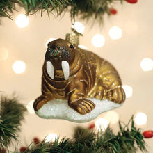 Load image into Gallery viewer, OLD WORLD CHRISTMAS WALRUS GLASS NAUTICAL COASTAL CHRISTMAS ORNAMENT 12674
