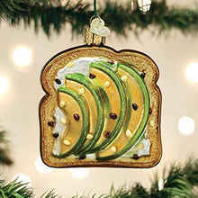 Load image into Gallery viewer, OLD WORLD CHRISTMAS AVOCADO TOAST GLASS PERFECT MORNING MEAL ORNAMENT 32442
