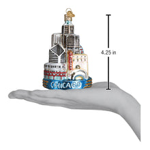 Load image into Gallery viewer, OLD WORLD CHRISTMAS CHICAGO THE WINDY CITY GLASS CHRISTMAS ORNAMENT 20091
