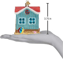 Load image into Gallery viewer, OLD WORLD CHRISTMAS BEACH HOUSE GLASS CHRISTMAS ORNAMENT 20112
