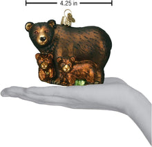 Load image into Gallery viewer, OLD WORLD CHRISTMAS BEAR WITH CUBS GLASS CHRISTMAS ORNAMENT 12199
