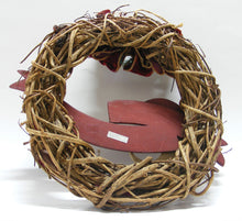 Load image into Gallery viewer, KURT S. ADLER VINTAGE FOLK ART "WISH UPON A STAR" WILLOW WREATH CHRISTMAS DECO
