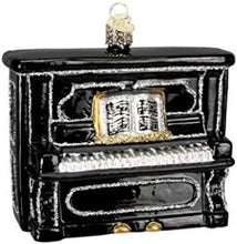 Load image into Gallery viewer, OLD WORLD CHRISTMAS BLACK UPRIGHT PIANO BLOWN GLASS CHRISTMAS ORNAMENT 38017
