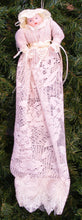 Load image into Gallery viewer, KSA PORCELAIN VICTORIAN BABY IN ECRU LACE XMAS ORNAMENT
