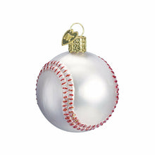 Load image into Gallery viewer, OLD WORLD CHRISTMAS BASEBALL GLASS SPORTS CHRISTMAS ORNAMENT 44015
