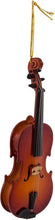 Load image into Gallery viewer, KURT ADLER 5.5" WOOD VIOLIN w/CASE &amp; BOW MUSICAL INSTRUMENT XMAS ORNAMENT J4545
