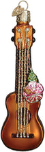 Load image into Gallery viewer, OLD WORLD CHRISTMAS UKULELE GLASS MUSICAL INSTRUMENT CHRISTMAS ORNAMENT 38040
