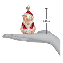 Load image into Gallery viewer, OLD WORLD CHRISTMAS CHRISTMAS HAM PIG FARM ANIMAL GLASS CHRISTMAS ORNAMENT 12130
