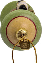 Load image into Gallery viewer, KURT ADLER 4.5" NOBLE GEM GLASS BIRD FEEDER XMAS ORNAMENT w/WINTER BIRDS NBX0119
