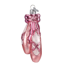 Load image into Gallery viewer, OLD WORLD CHRISTMAS BALLET TOE SHOES CLARA NUTCRACKER GLASS XMAS ORNAMENT 32120
