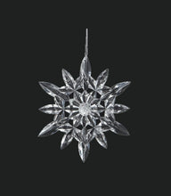 Load image into Gallery viewer, KURT S. ADLER CLEAR ACRYLIC CRYSTAL SNOWFLAKE CHRISTMAS TREE ORNAMENT STYLE C
